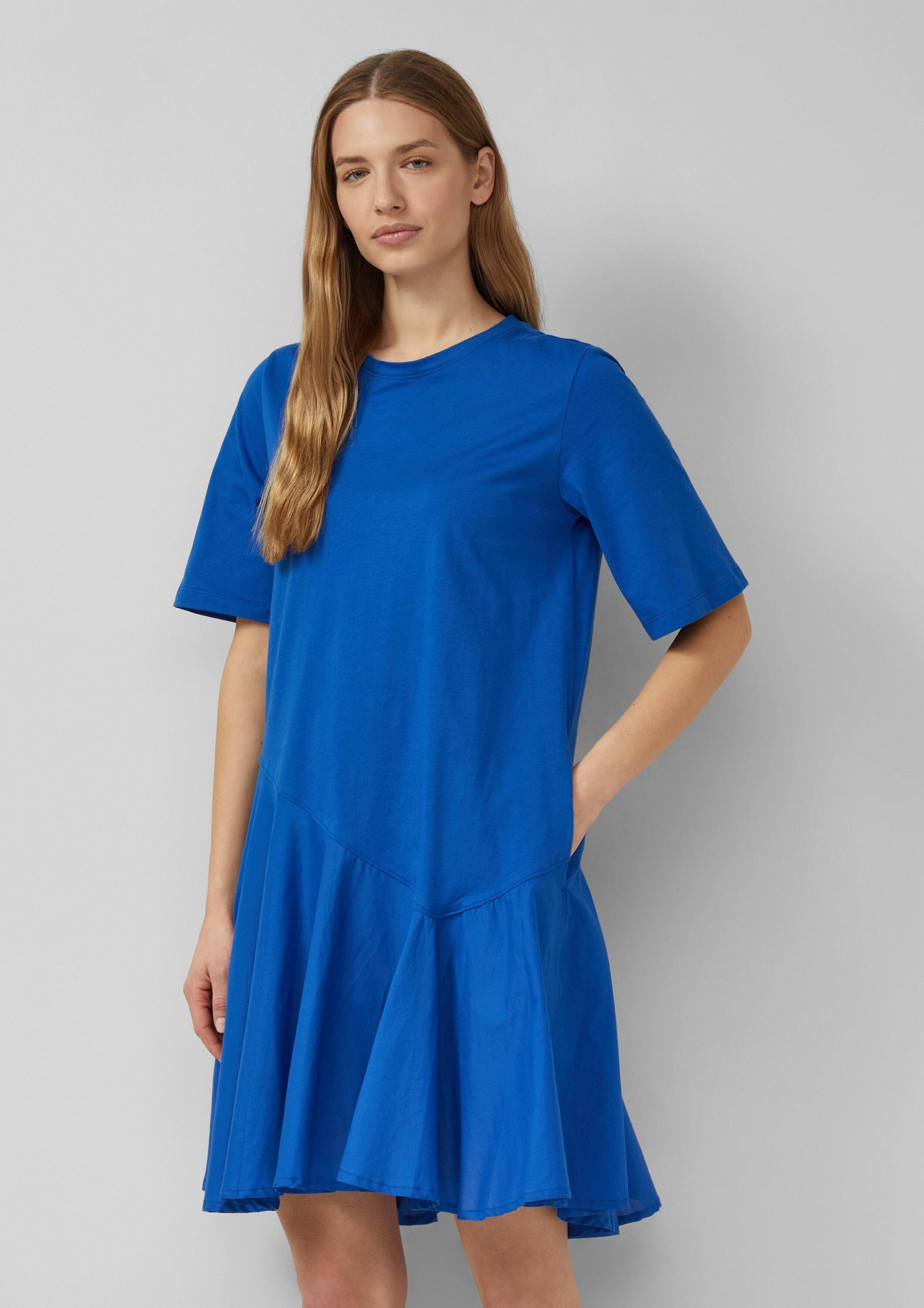 s.Oliver Minikleid Kleid Fabricmix-Kleid mit asymmetrischer Naht
