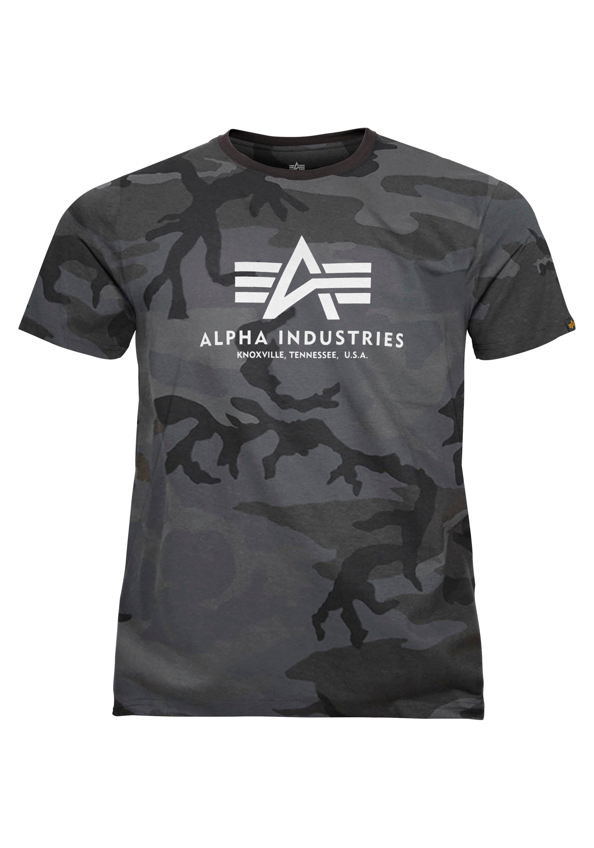 black Basic Alpha Industries camo T-Shirt T-Shirt