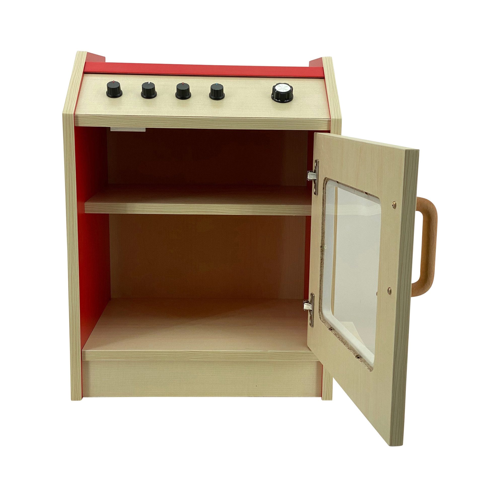 Sweety-Toys Kinder-Herd Sweety Toys 12336 Kinder Herd aus Holz – Rot – Spielzeug Küchenherd