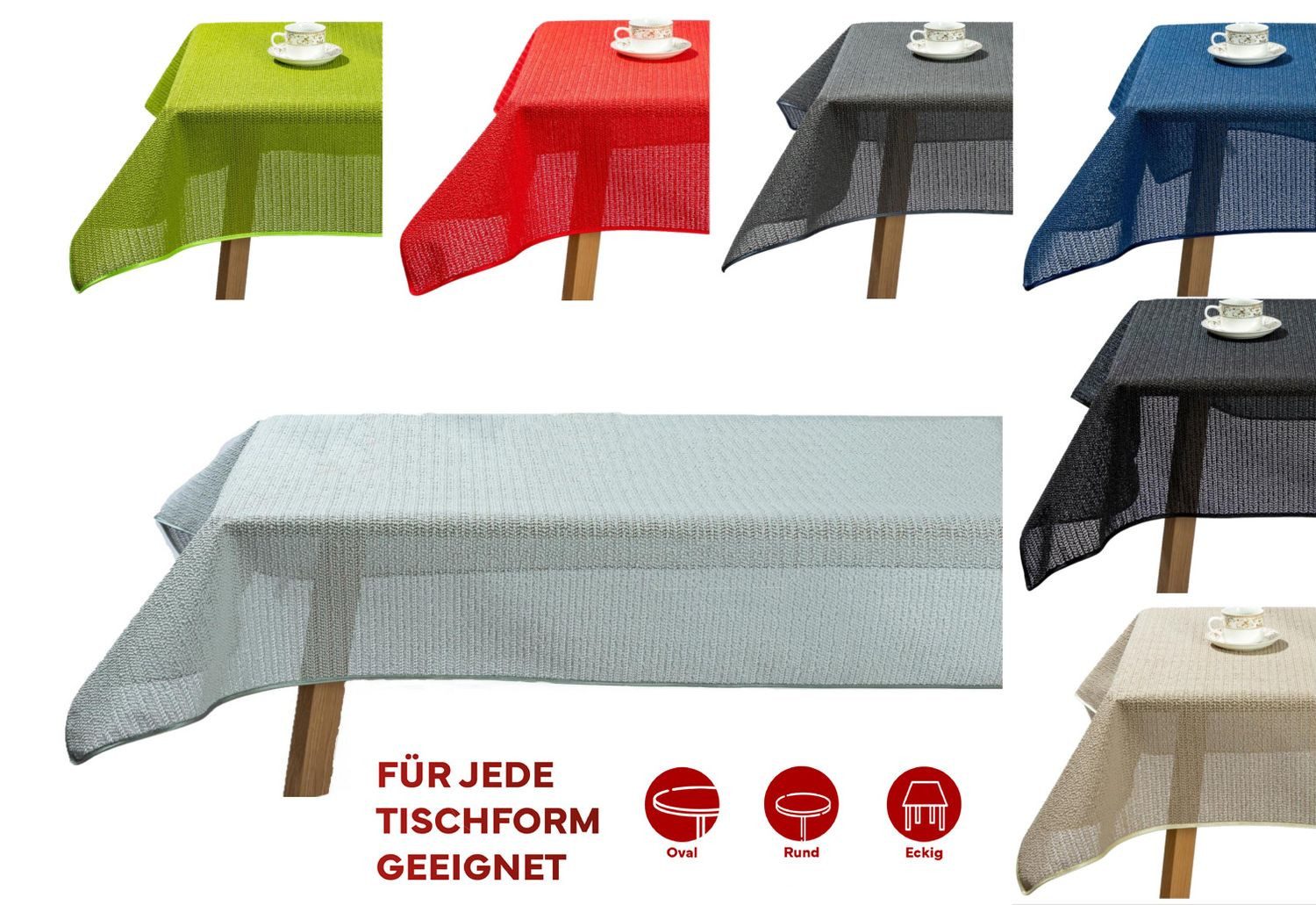 texpot Tischdecke Gartentischdecke Schaum PVC Weichschaum günstig online kaufen