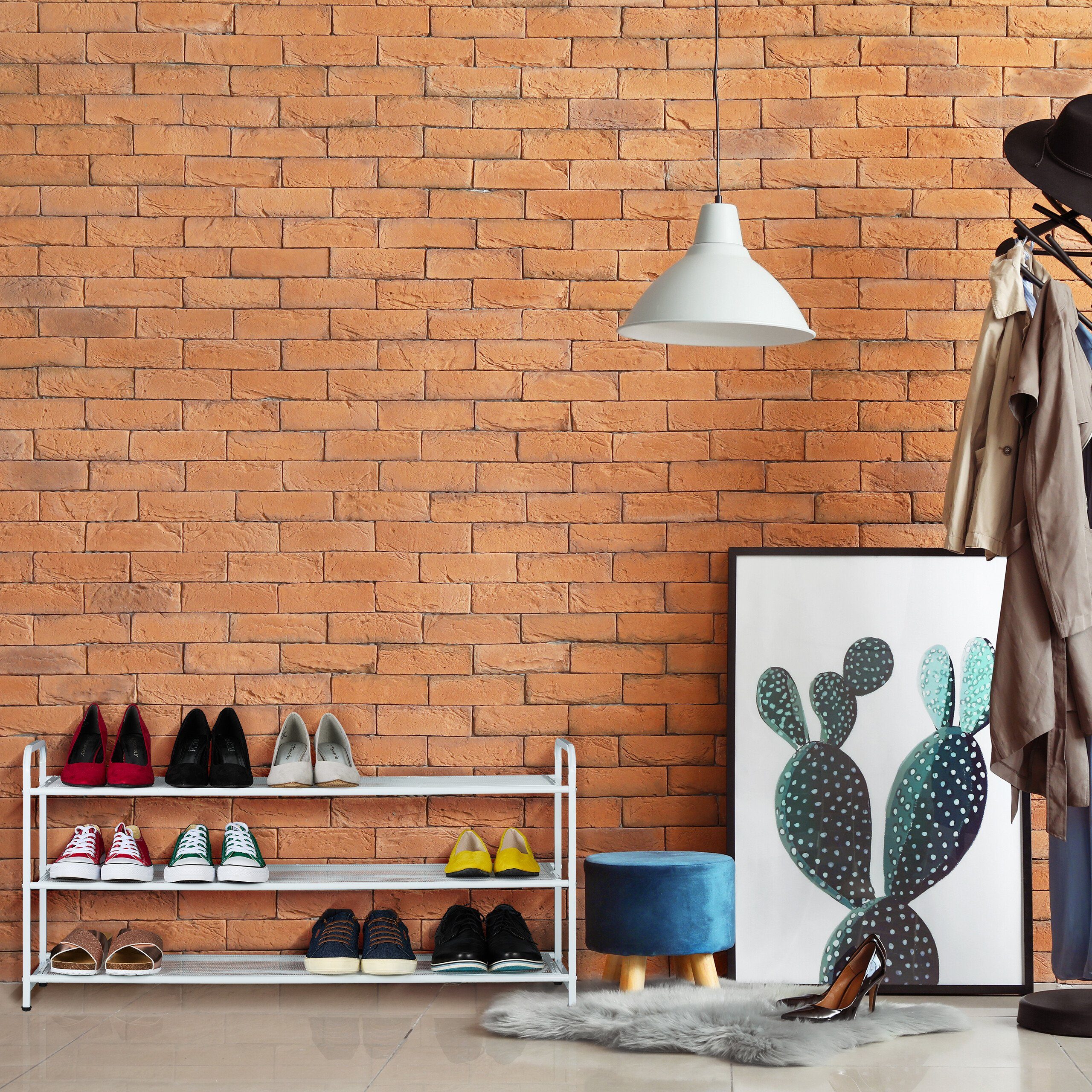 relaxdays Schuhregal Metall Schuhregal für 12 günstig online kaufen