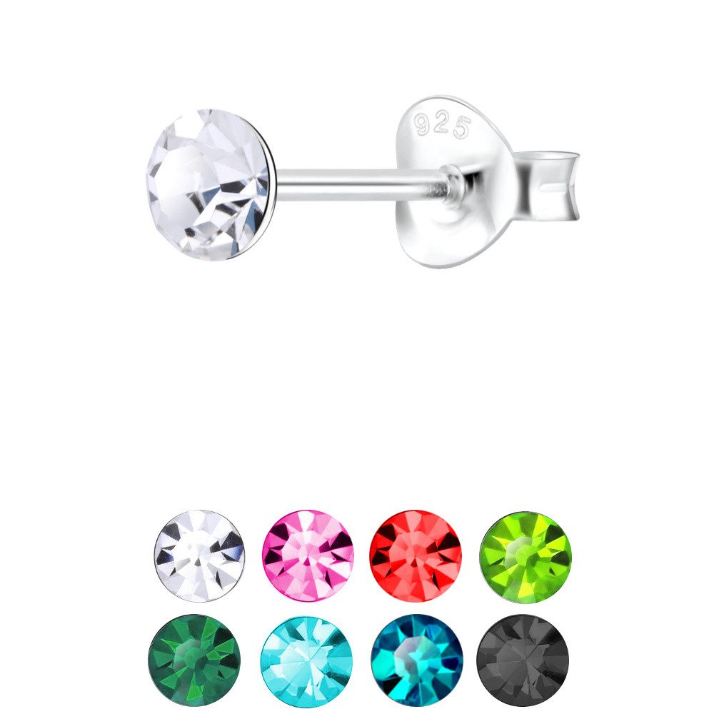 ALEXANDER YORK Ohrstecker-Set, 925 Sterling Silber