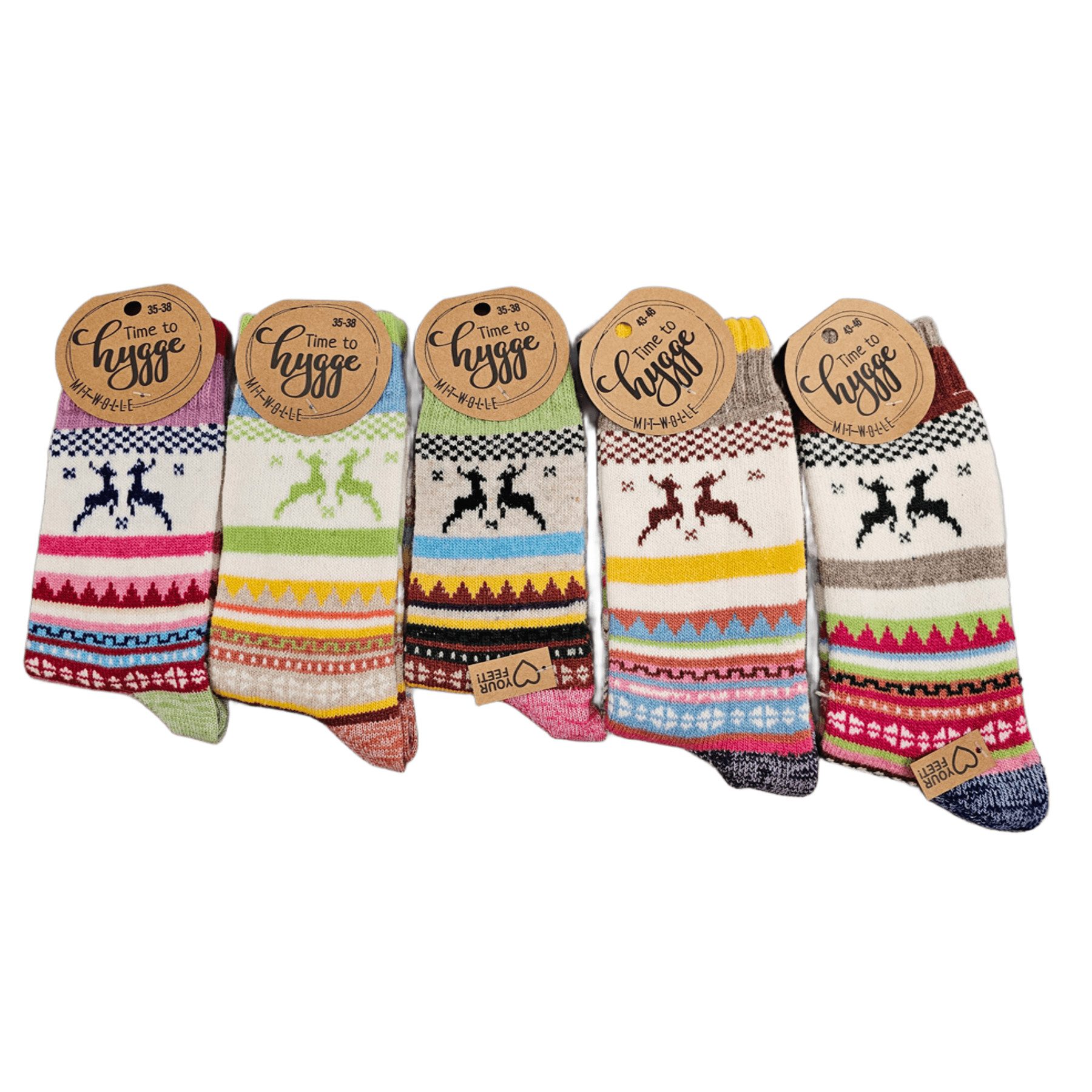 Provellus Thermosocken Hygge Wollsocken Dünn Warm Winter EU 36-46 Unisex
