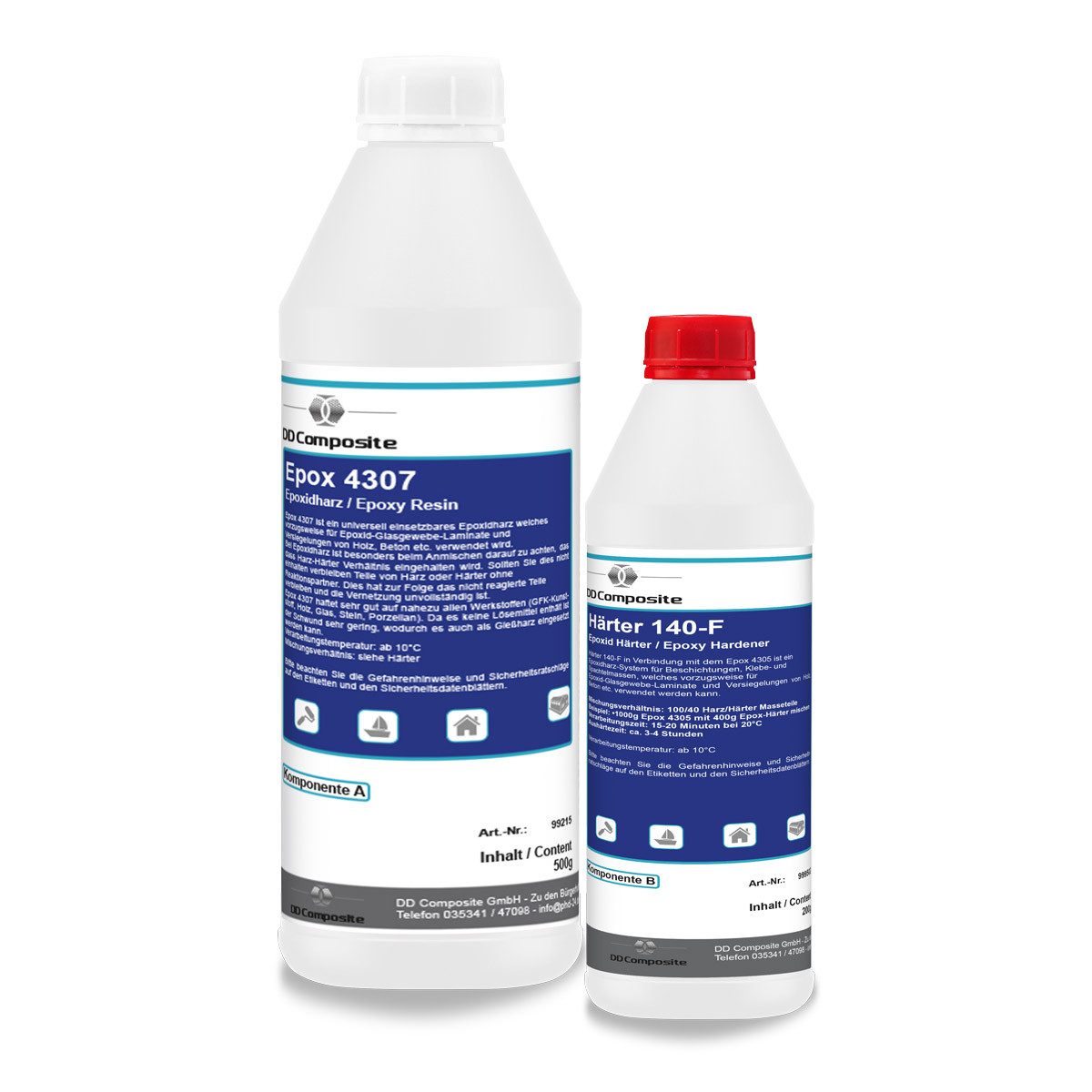 DD Composite Epoxidharz 500g Epox 4307 + 200g Härter 140-F
