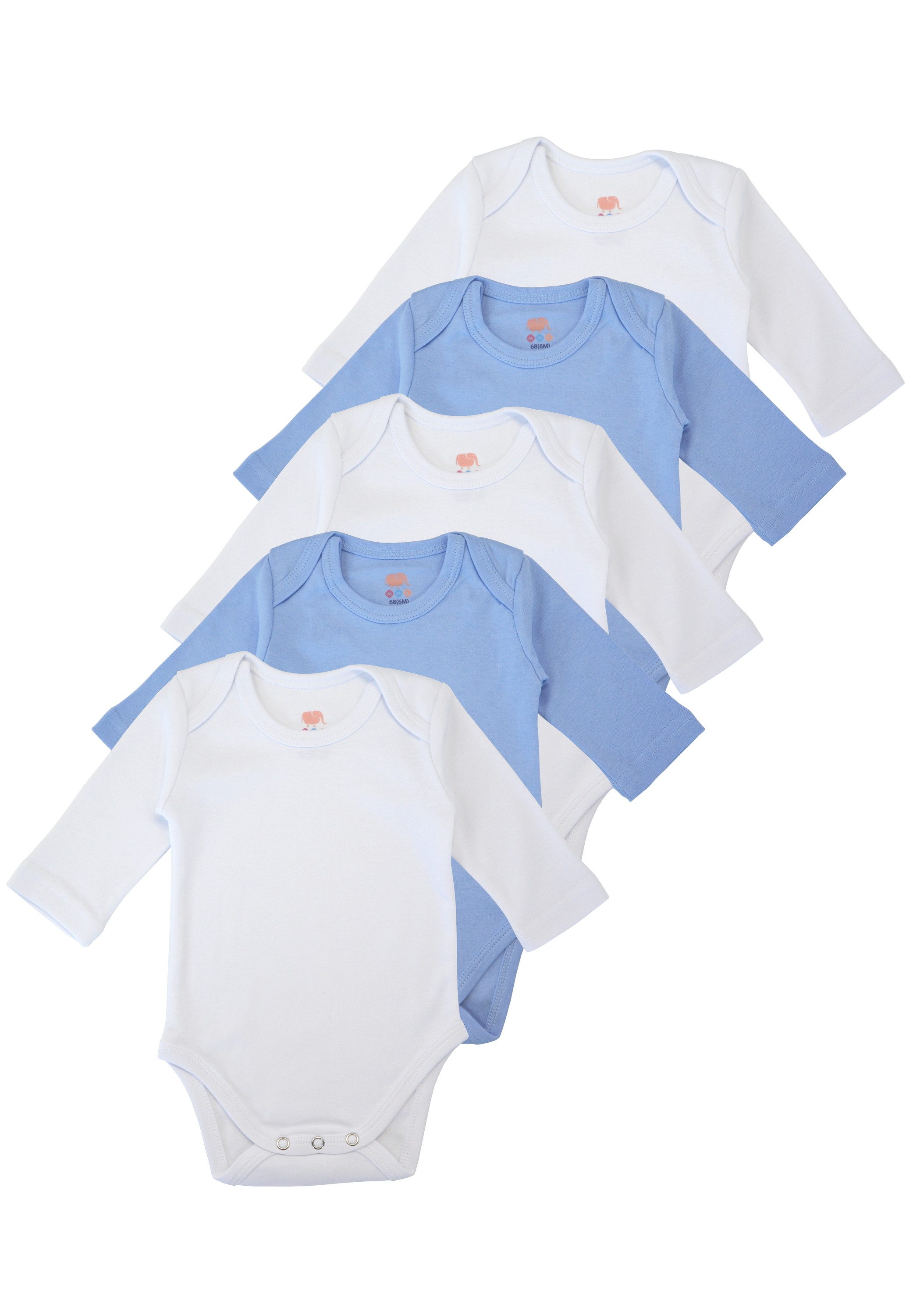 Body Langarmbody Baby und Kleinkind Langarm, 5er Set