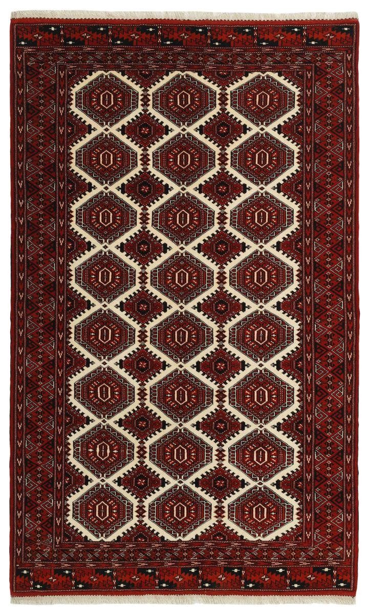 Orientteppich Turkaman 157x259 Handgeknüpfter Orientteppich / Perserteppich, Nain Trading, rechteckig, Höhe: 6 mm