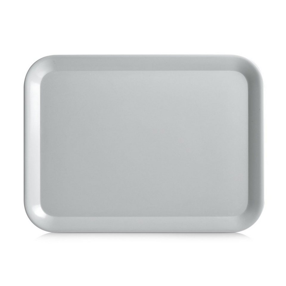 Neuetischkultur Tablett Serviertablett Kunststoff eckig, Kunststoff,  (Stück, 1-tlg), erhöhter Rand abgerundete Ecken