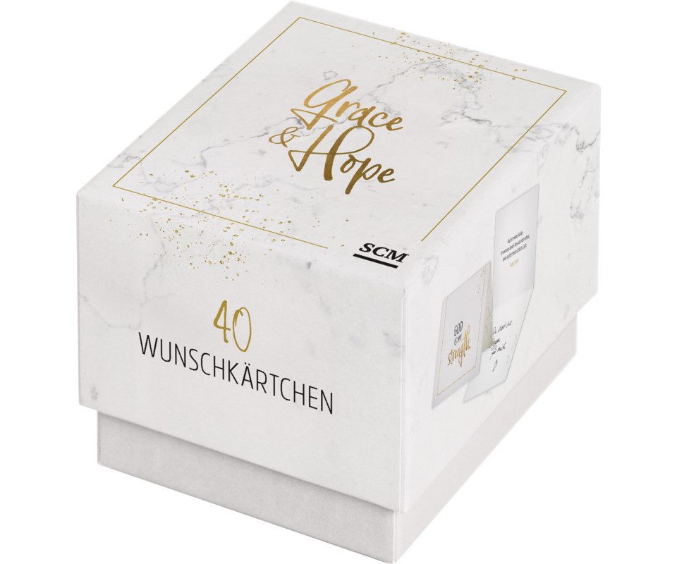 SCM Verlag Fotoalbum Grace & Hope - 40 Wunschkärtchen