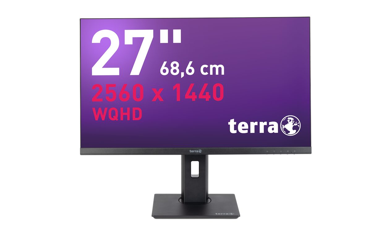TERRA LCD/LED 2772W PV LCD-Monitor (68,60 cm/27 ", 2560 x 1440 px, WQHD, 5 ms Reaktionszeit, 75 Hz, IPS, IPS-Paneltechnologie, WQHD-Auflösung, 75 Hz Bildwiederholrate)