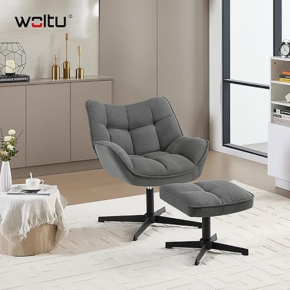 Woltu Relaxsessel (1-St), 360° drehbar, gepolstert, Fernsehsessel, Loungese günstig online kaufen