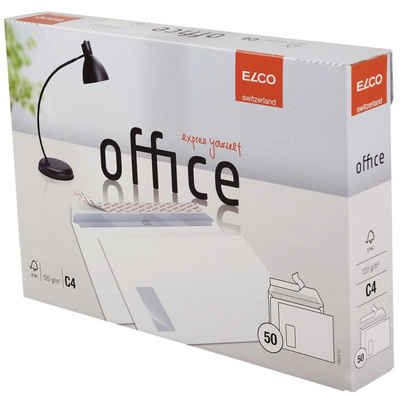 ELCO Briefumschlag ELCO Versandtaschen office DIN C4 mit Fenster weiß 50 St.