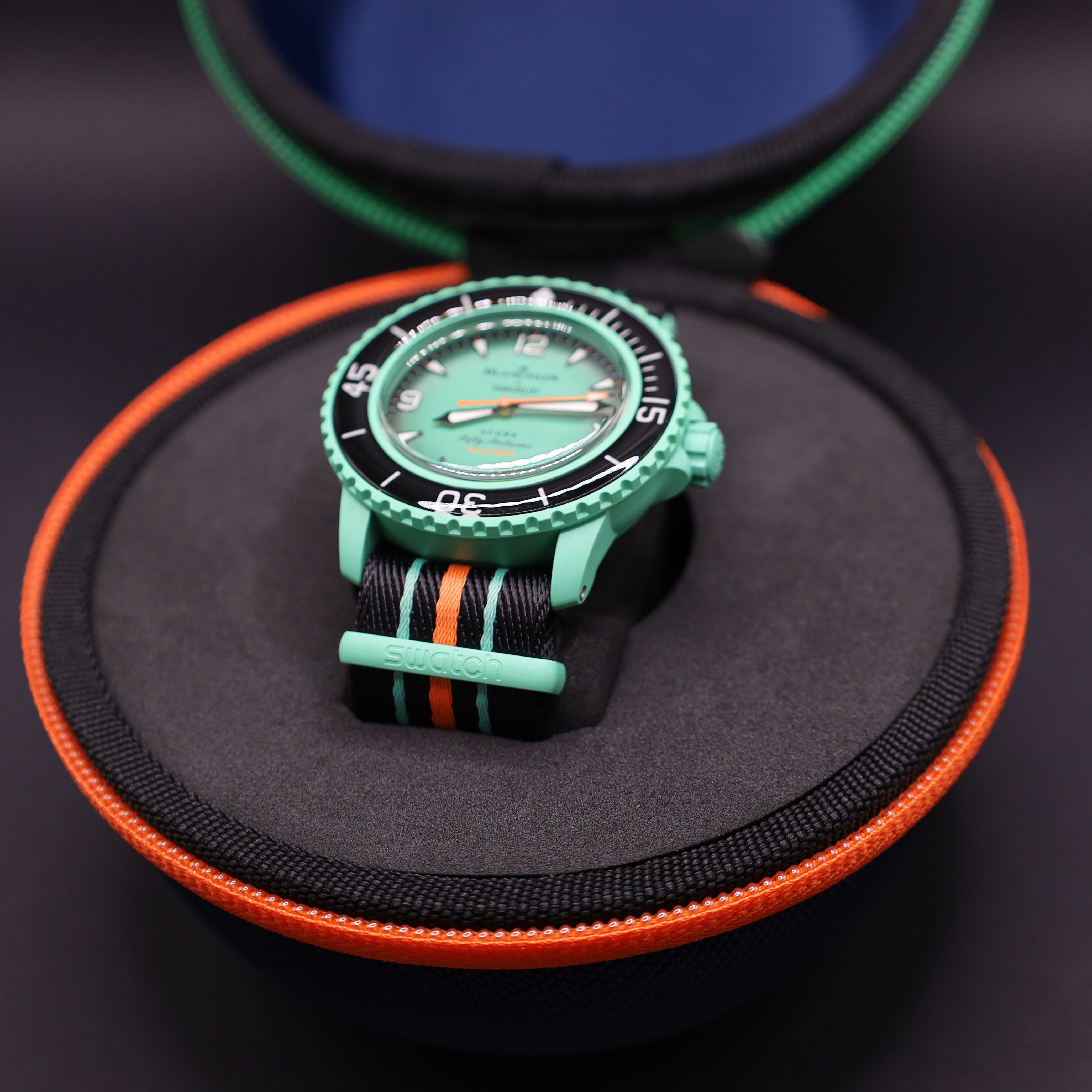 Swatch Automatikuhr Swatch X Blancpain Indian Ocean Automatikuhr Bioceramic Scuba