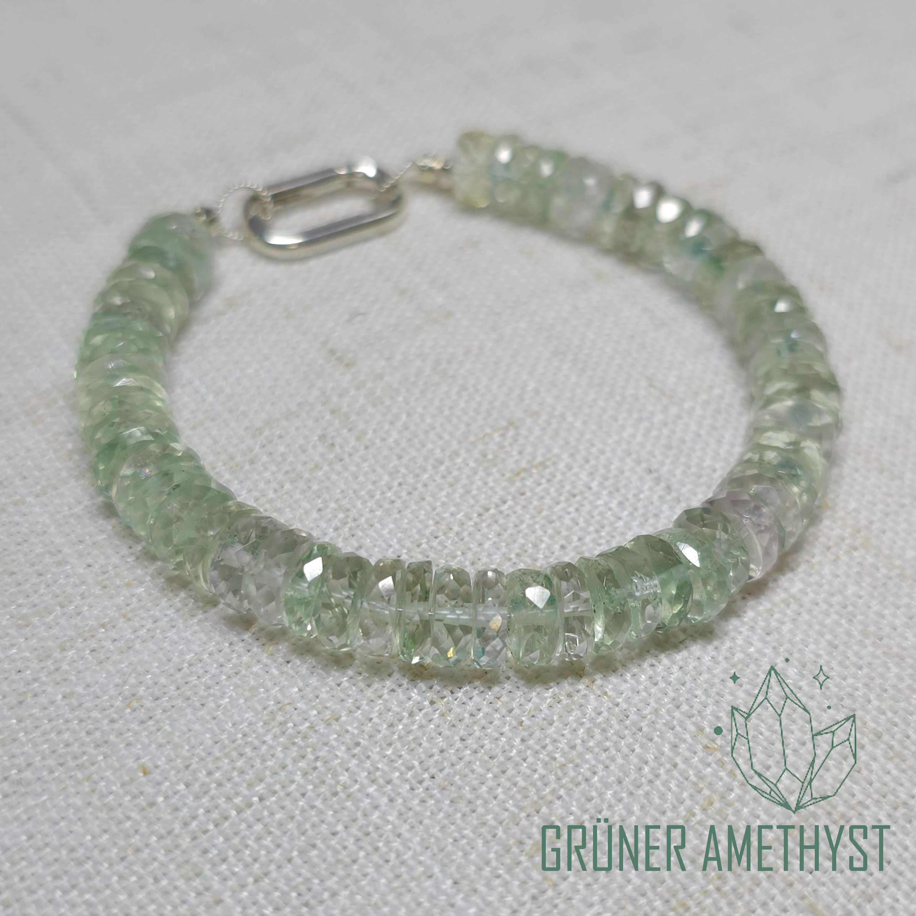 GOLDEN Armband Grüner Amethyst Armband, Funkelnder günstig online kaufen