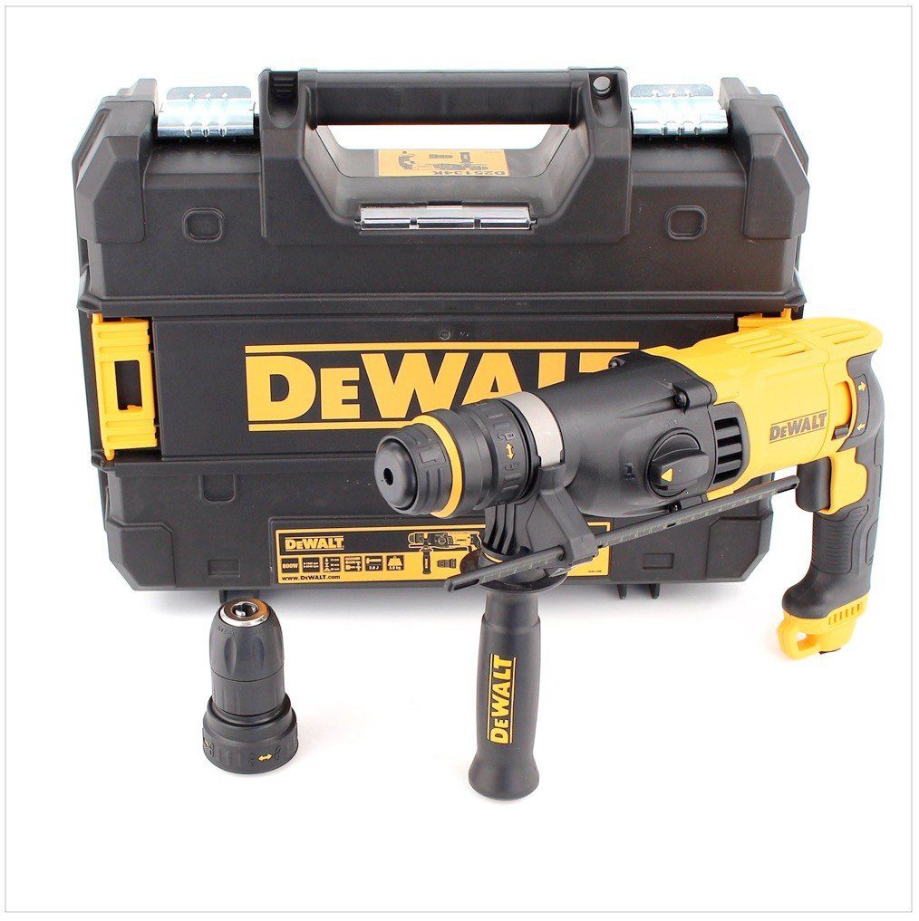 DeWalt Schlagbohrmaschine D 25134 K 800 W Kombihammer + SDS - Plus + 13 mm Schnellspannfutter i