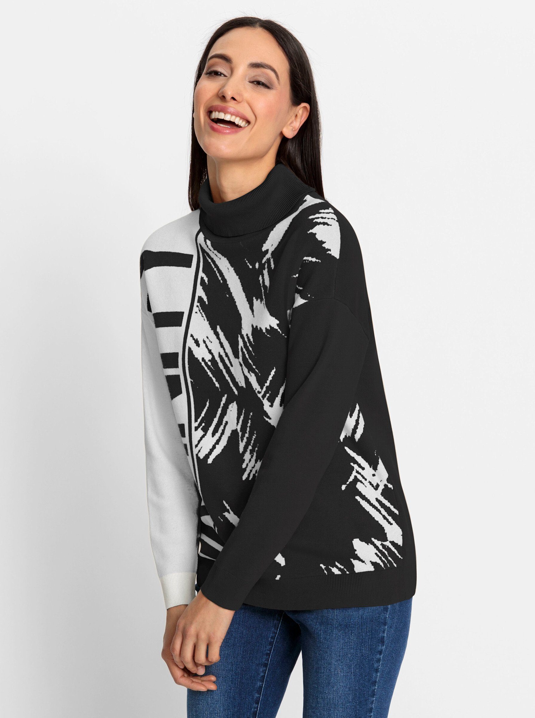 heine Strickpullover Jacquardpullover . günstig online kaufen