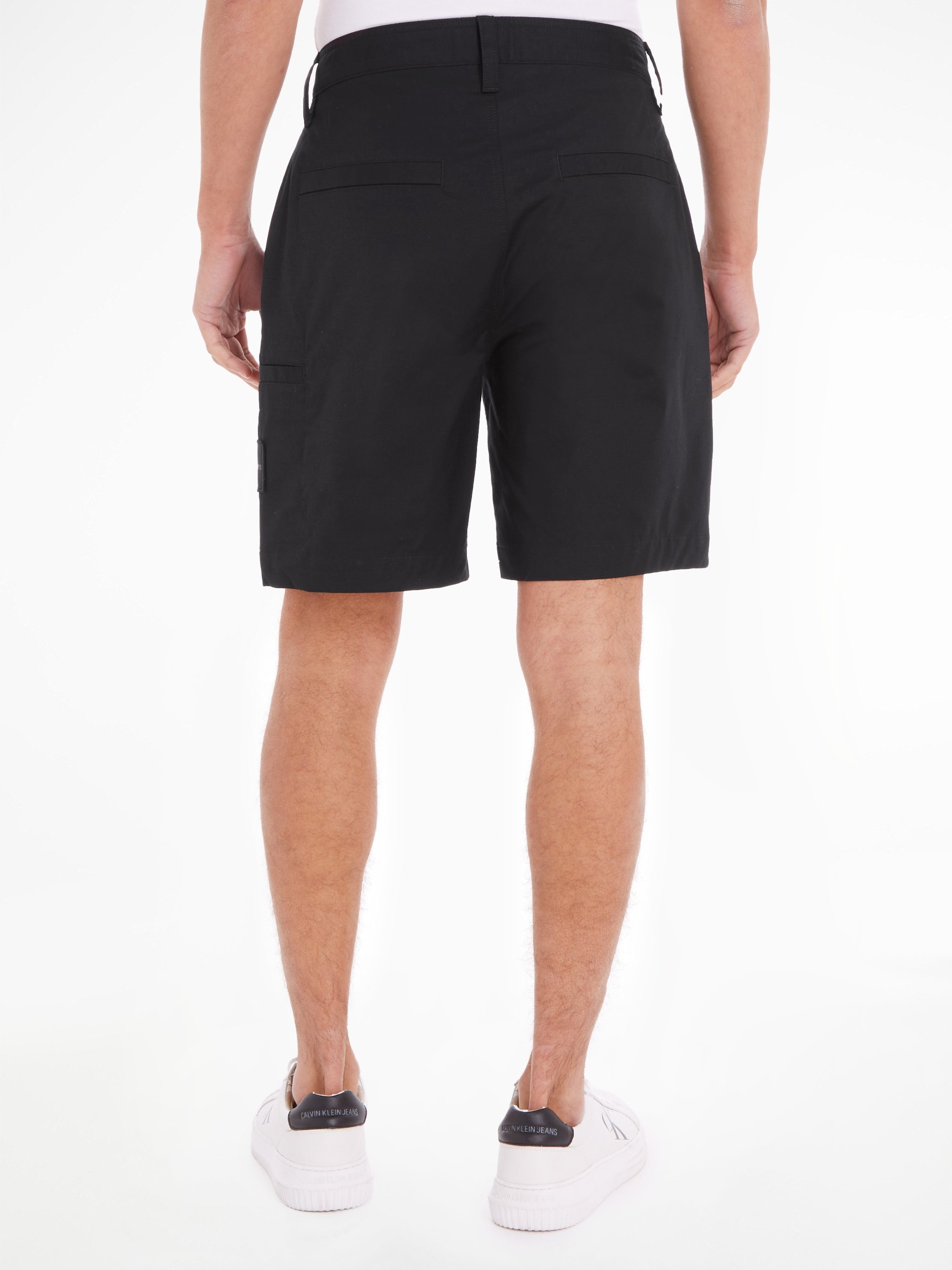 Black Chinoshorts SHORT RIPSTOP Ck Klein Calvin STRAIGHT CHINO Jeans