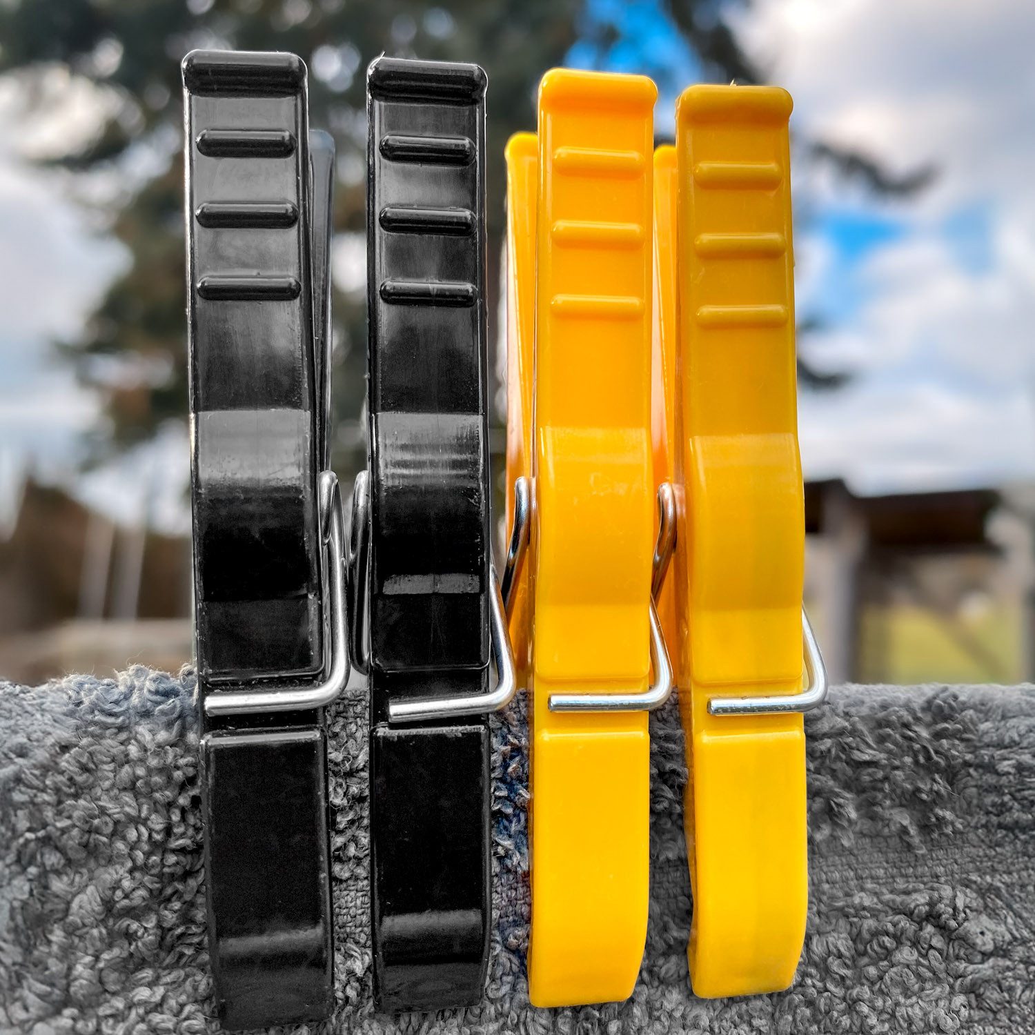 Landshop24 Sturmwäscheklammern Fanpaket Wäscheklammern Fanartikel 100 Stück Luran, Fanpaket Dresden oder Dortmund