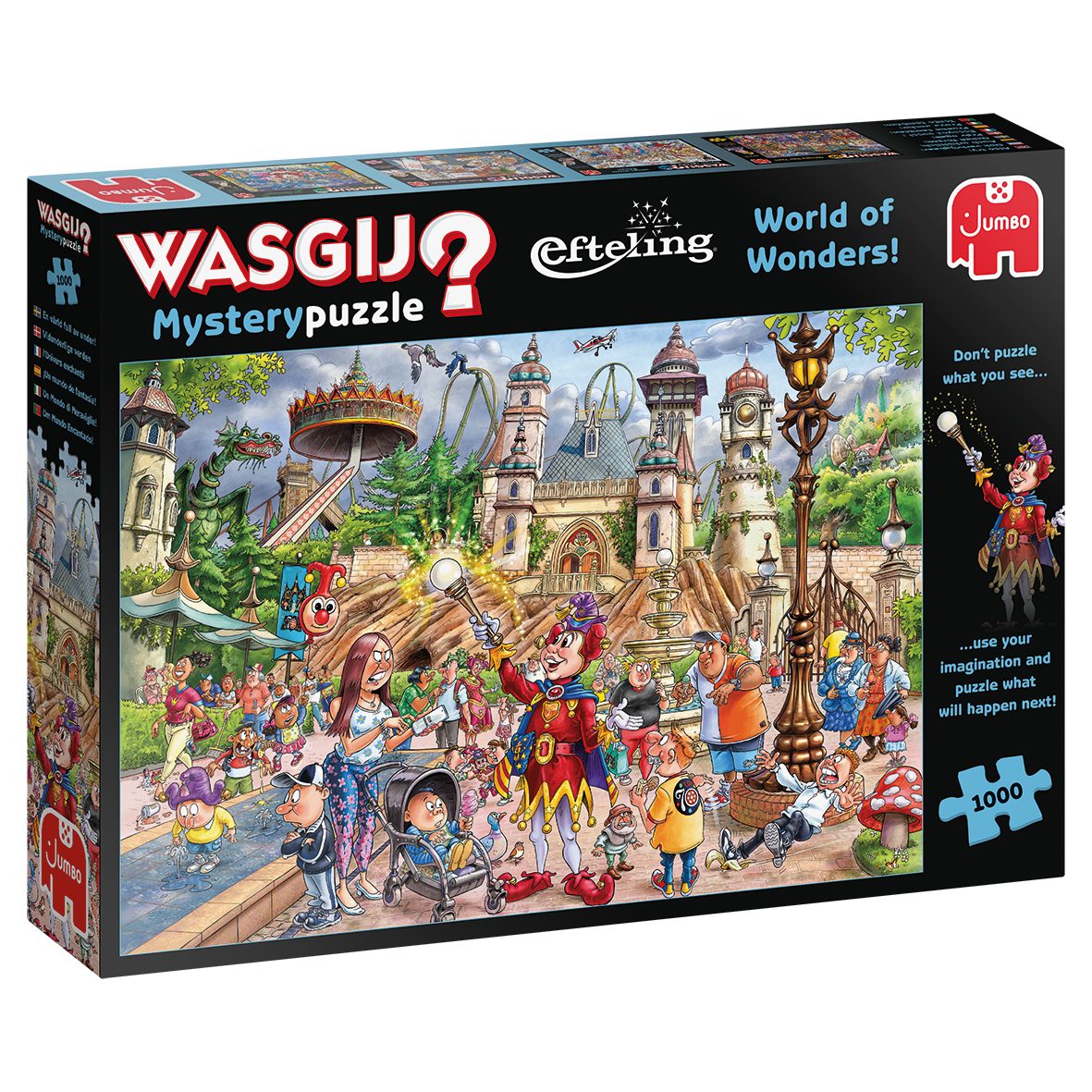 Jumbo Spiele Puzzle Wasgij Mystery 24 Efteling Welt voller Wunder, 1000 Puzzleteile