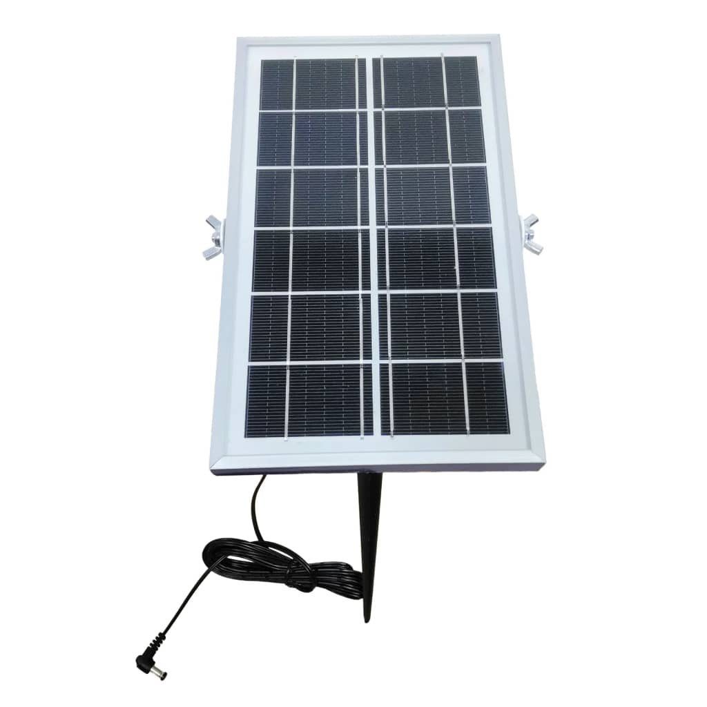 Camping-Solarpanel 25,5x16x10 Tischleuchte Schwarz cm Eurotrail