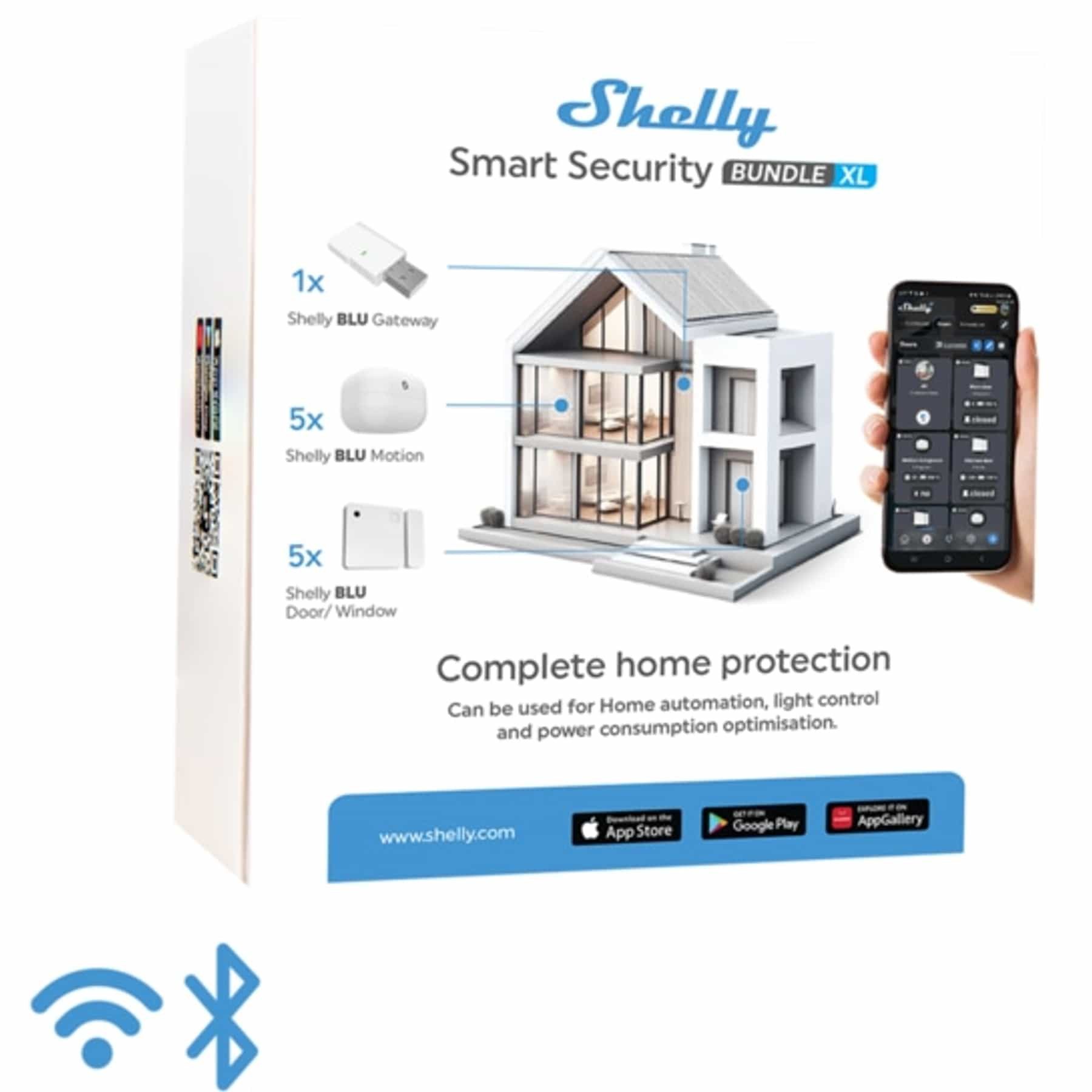 SHELLY Starterkit Einbruchschutz XL Smart-Home Starter-Set