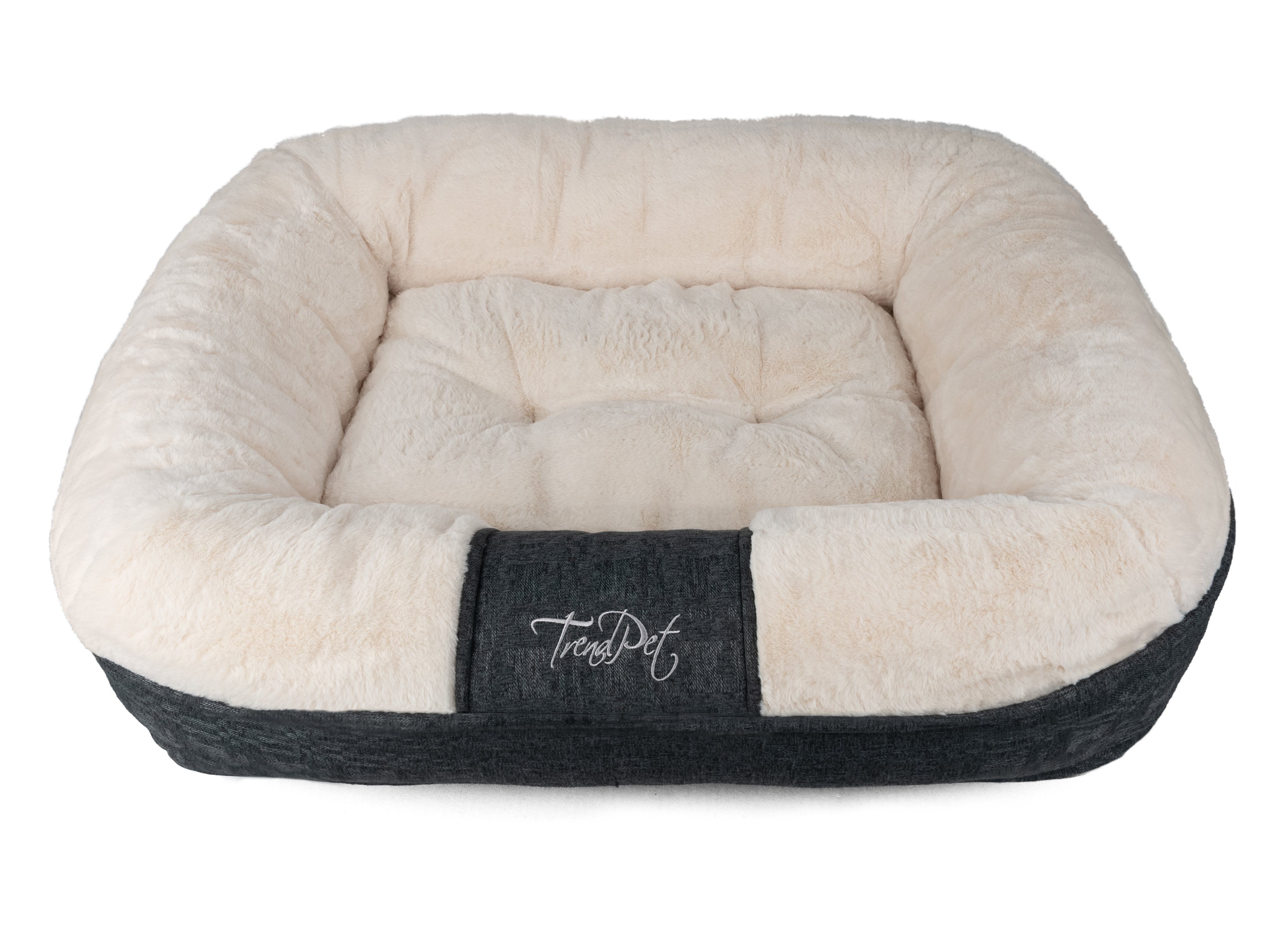 TrendPet Tierbett Hundebett "LunaLounge" Beige, 100% Polyester, in 3 Größen erhältlich