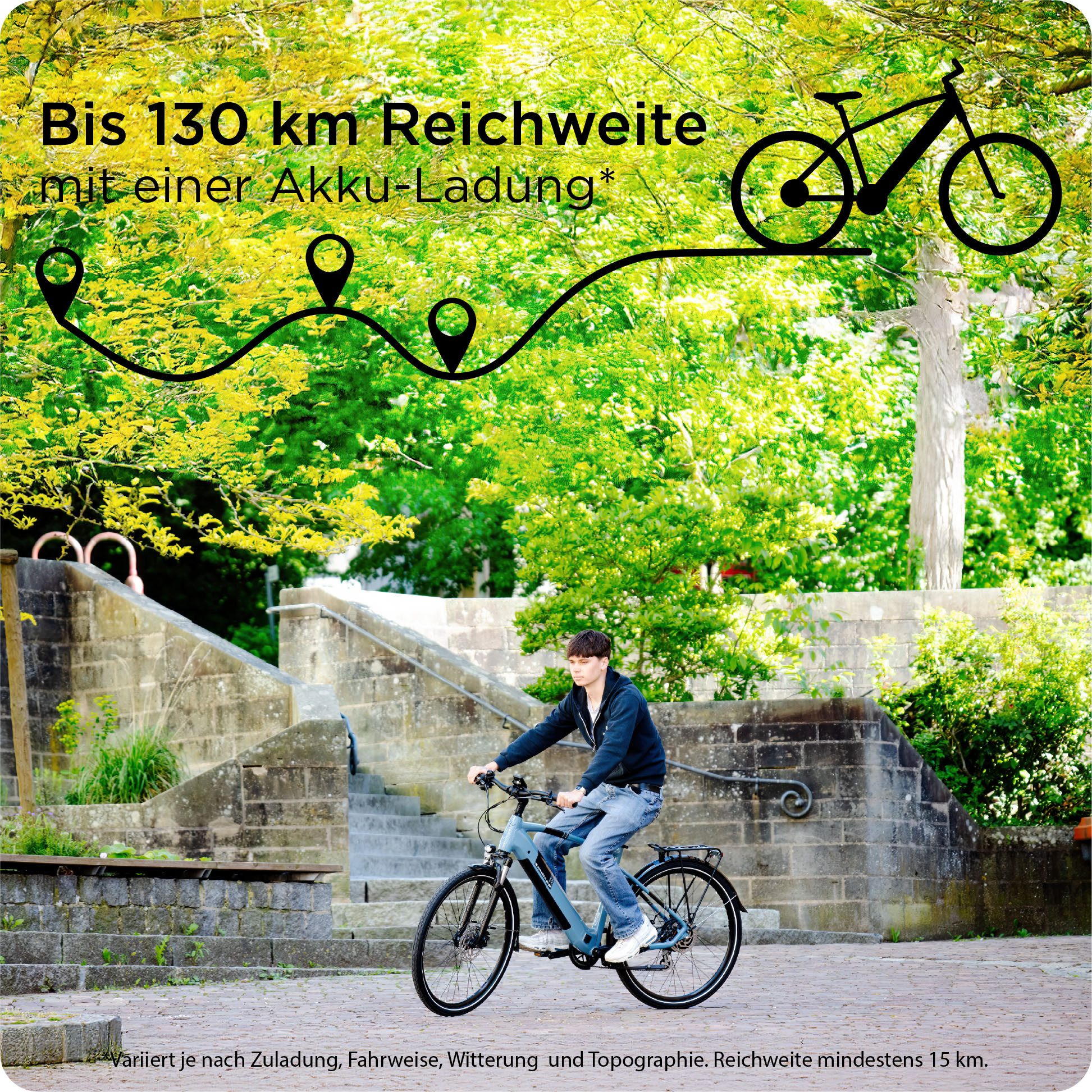Zündapp E-Bike Trekkingrad Z810, 24 Gang Shimano Altus RD-M310 Schaltwerk, Kettenschaltung, Heckmotor, 417,6 Wh, Pedelec, Elektrofahrrad für Herren