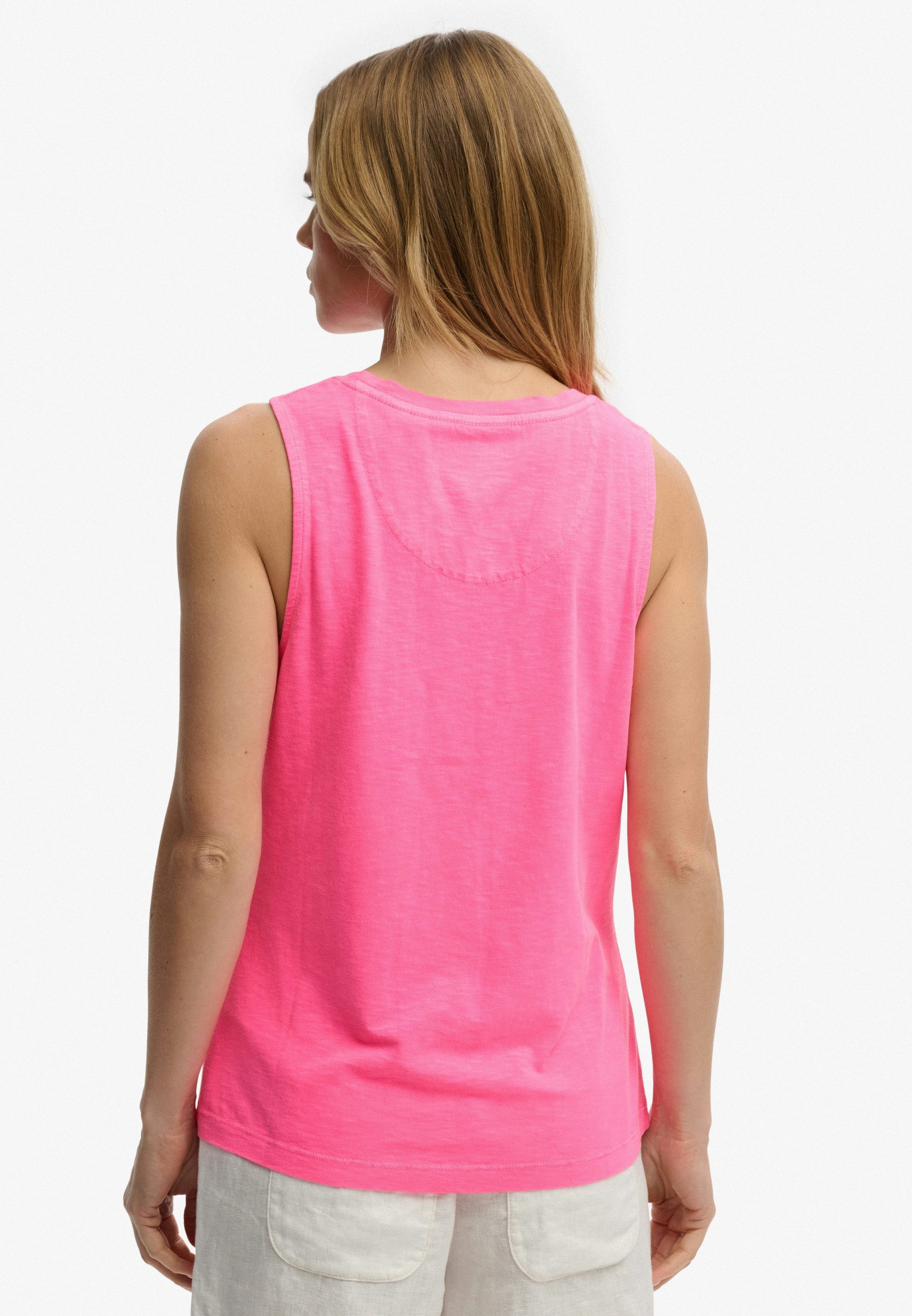 Superdry Tanktop SCOOP NECK TANK Baumwollmischung, regular fit