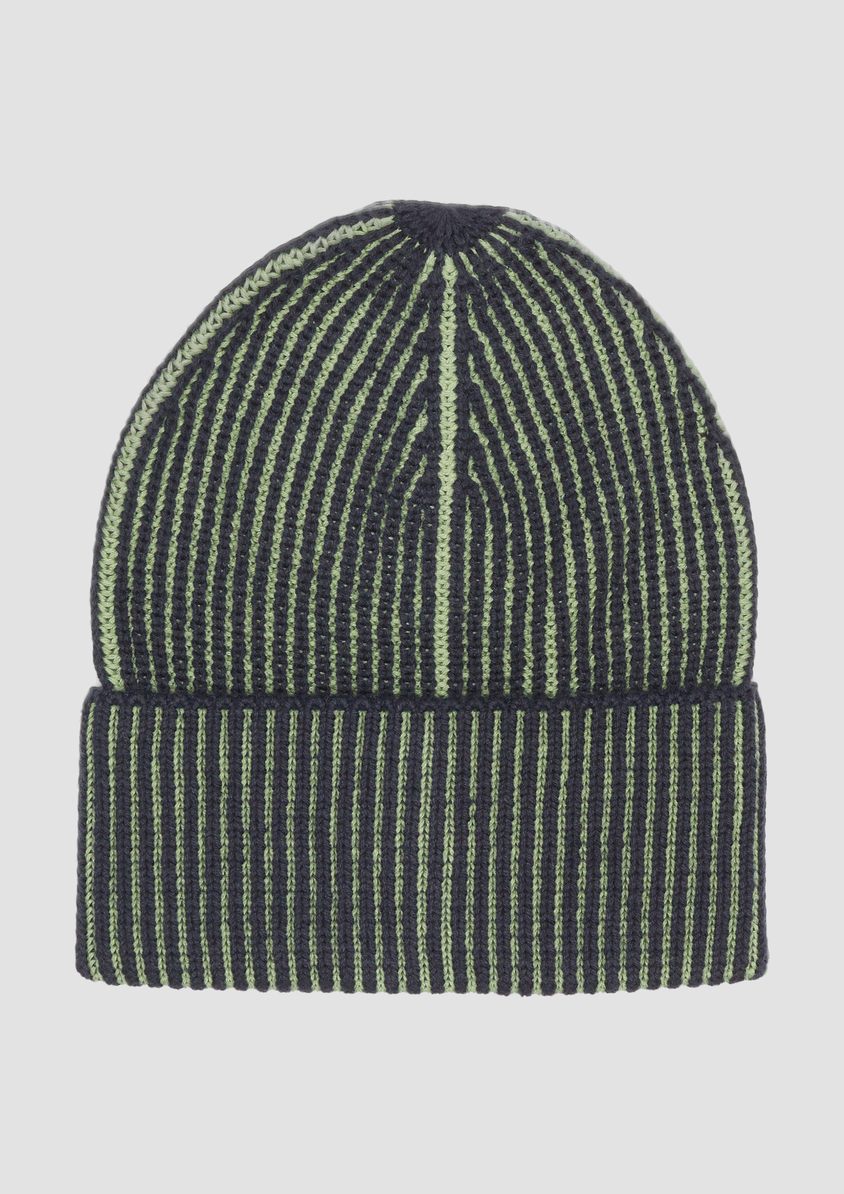 Strickmütze Mütze mit Rippstruktur