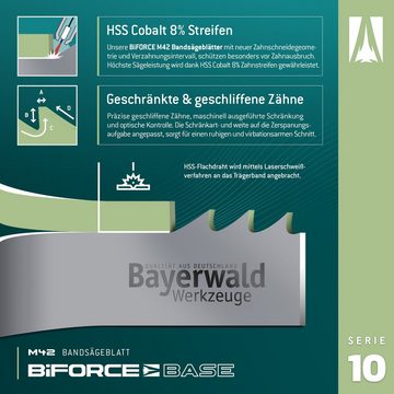 QUALITÄT AUS DEUTSCHLAND Bayerwald Werkzeuge Bandsägeblatt Bayerwald M42 Bandsägeblatt BiFORCE BASE 1440, 0.65 mm (Dicke)