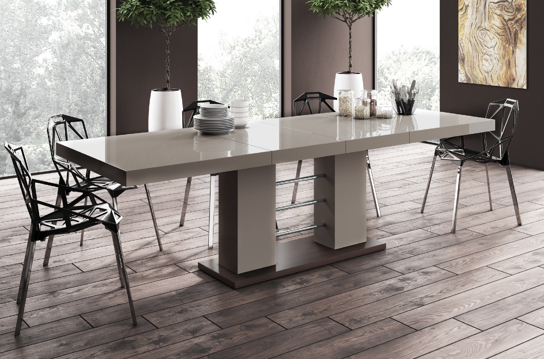 designimpex Esstisch Design HE-111 Cappuccino - günstig online kaufen