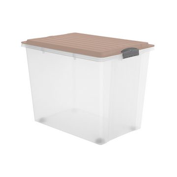 ROTHO Aufbewahrungsbox Compact Aufbewahrungsbox 70l mit Deckel, Kunststoff (PP) BPA-frei