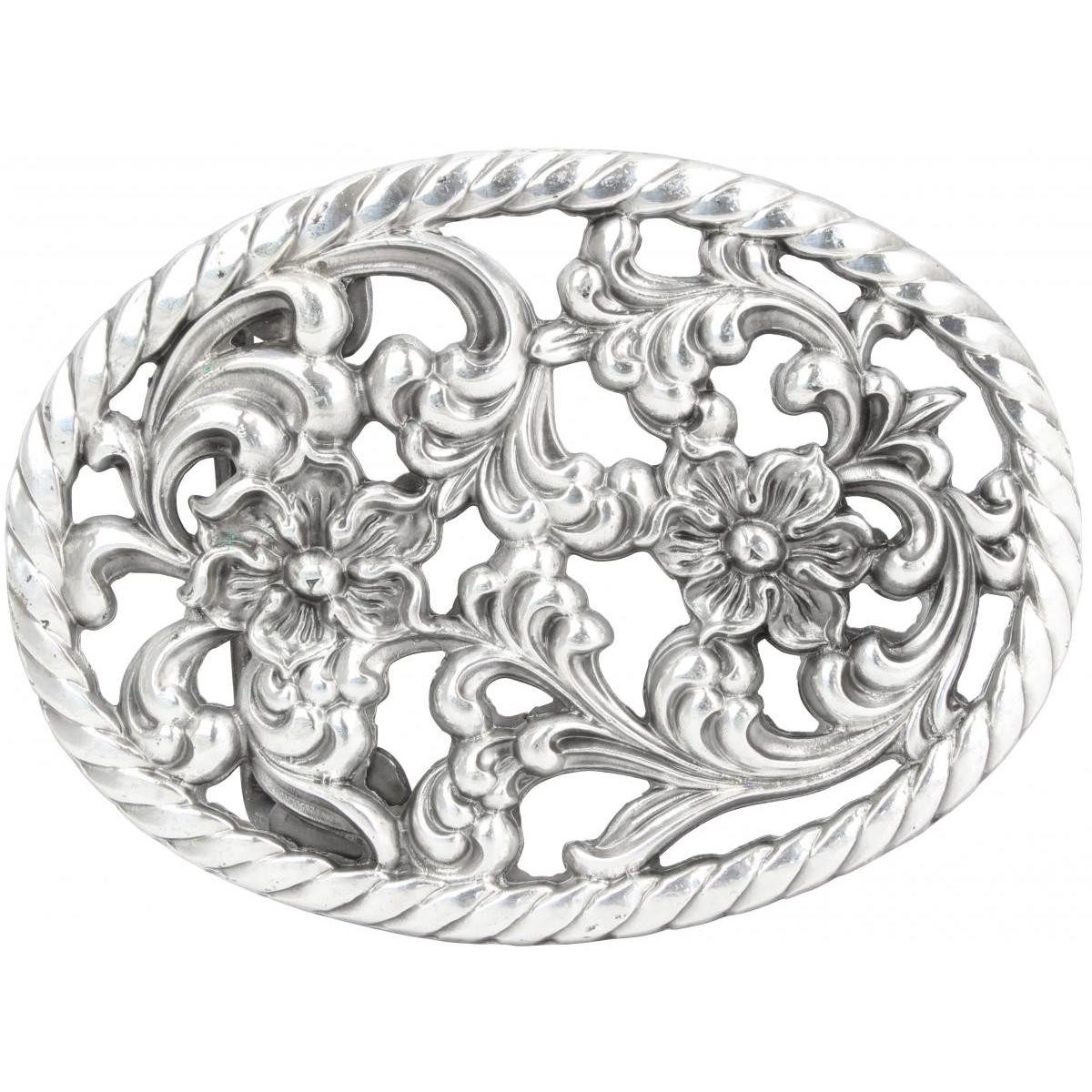 BELTINGER Ledergürtel Gürtel aus Vollrindleder mit Ornament-Schließe 4,0 cm - Ledergürtel mi (1-St) – Bild 4 von 5
