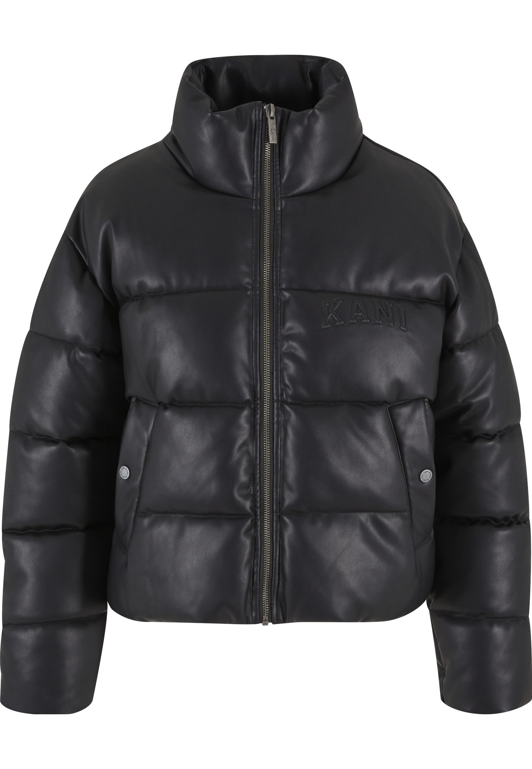 Karl Kani Winterjacke Karl Kani Karl Kani Serif Crop PU Puffer Jacket (1-St)