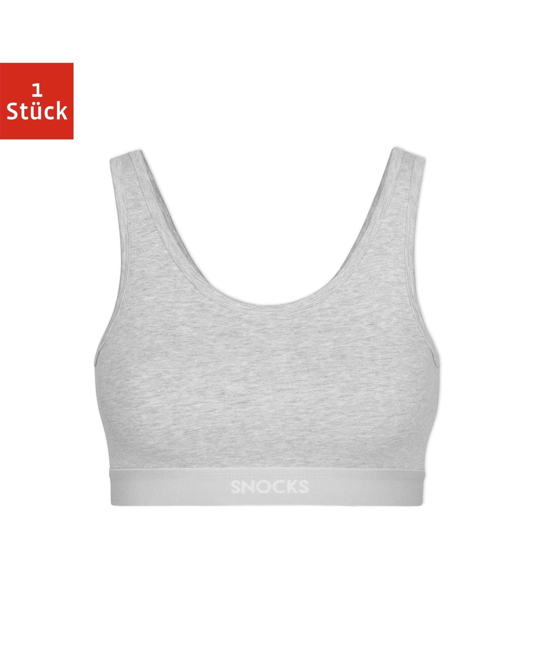 SNOCKS Bustier Soft BH (1-tlg) aus Bio Baumwolle, breite Träger für maximalen Komfort