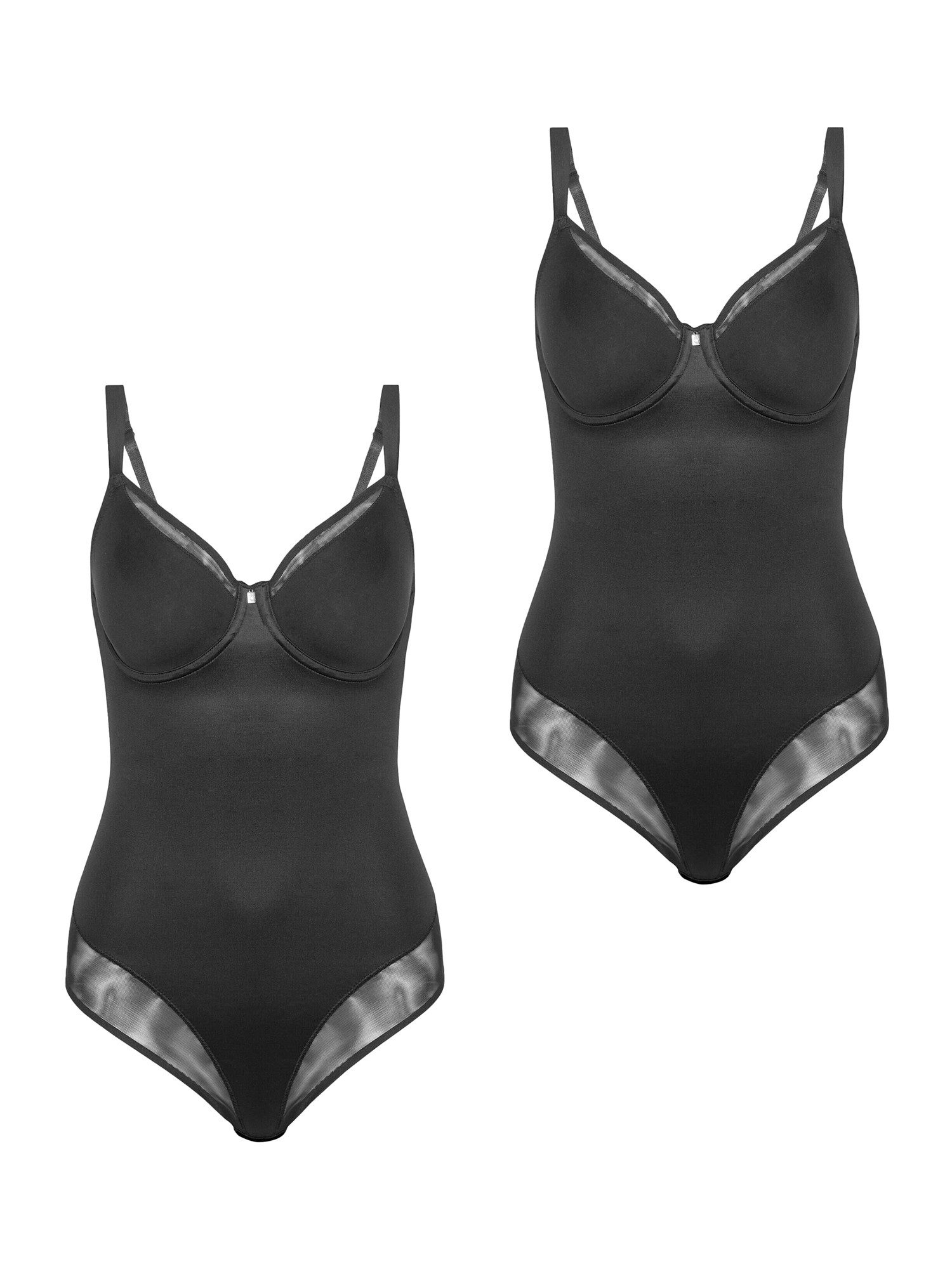 Triumph Damen Miederkleid Vintage Sensation – Mit Schalen, Mehrfarbig Schwarz-Kombination, Gr. 75D, Für Einen Formschönen Retro-Look