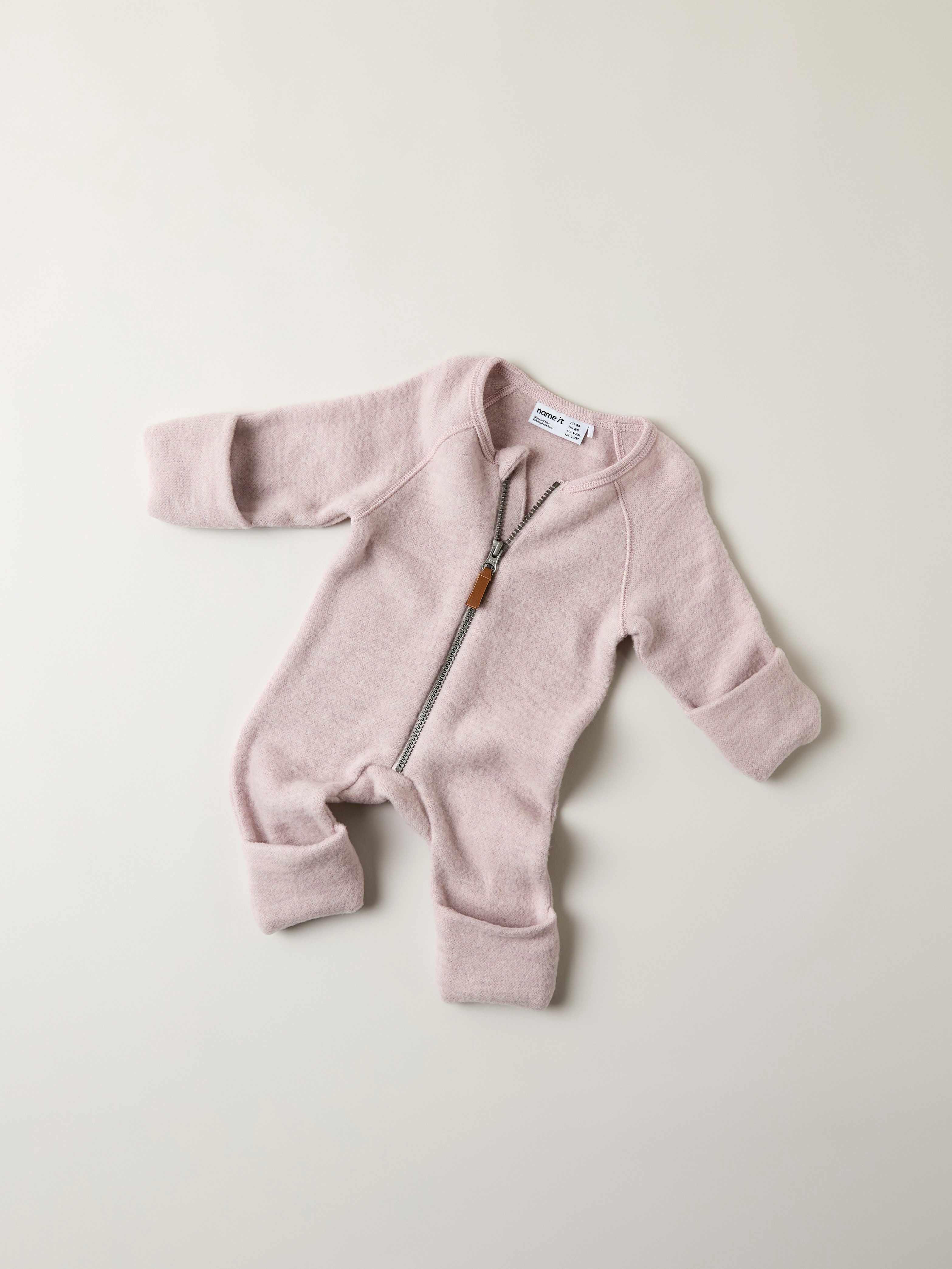 Name It Overall NBFWMINO WOOL BRU LS SUIT NOOS Wolle