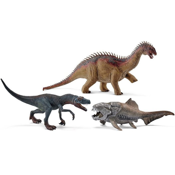 Schleich® Tierfigur 14574-75-76 Dinosaurs 3er Set Barapasaurus + Dunkleosteus +