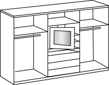 Wimex Schwebetürenschrank Magic by fresh to go mit drehbarer Spiegeltür