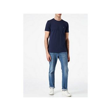 Gant Rundhalsshirt blau regular fit (1-tlg)
