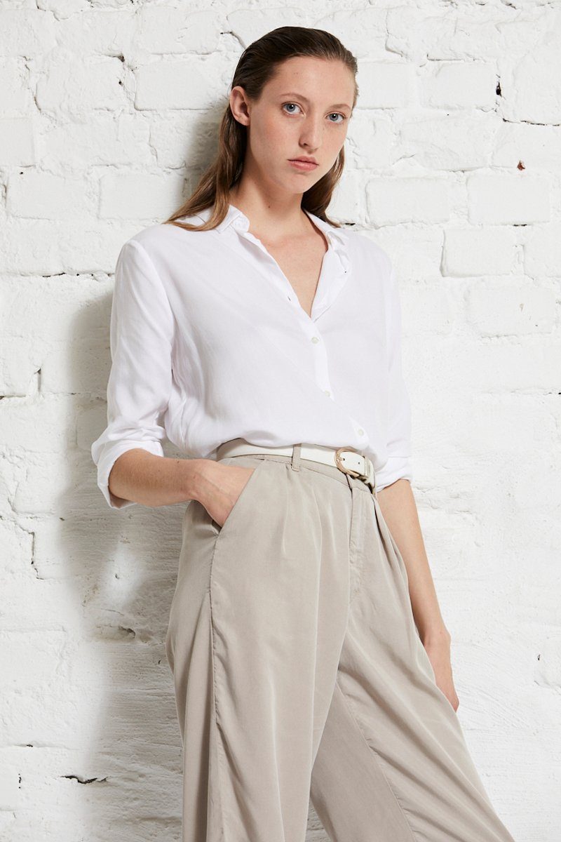 wunderwerk Klassische Bluse Contemporary blouse TENCEL 100 - white