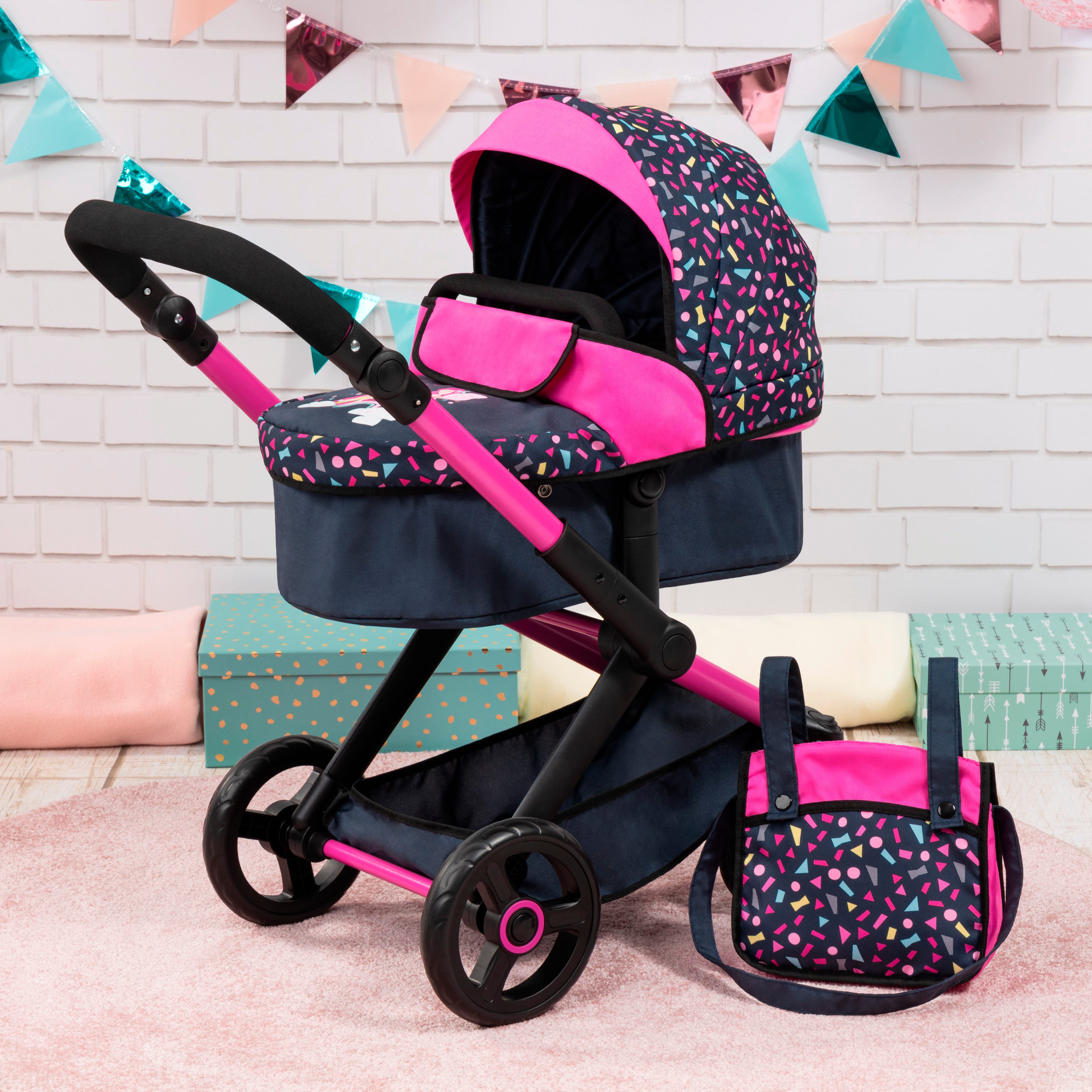 Bayer Kombi-Puppenwagen Xeo, schwarz günstig online kaufen