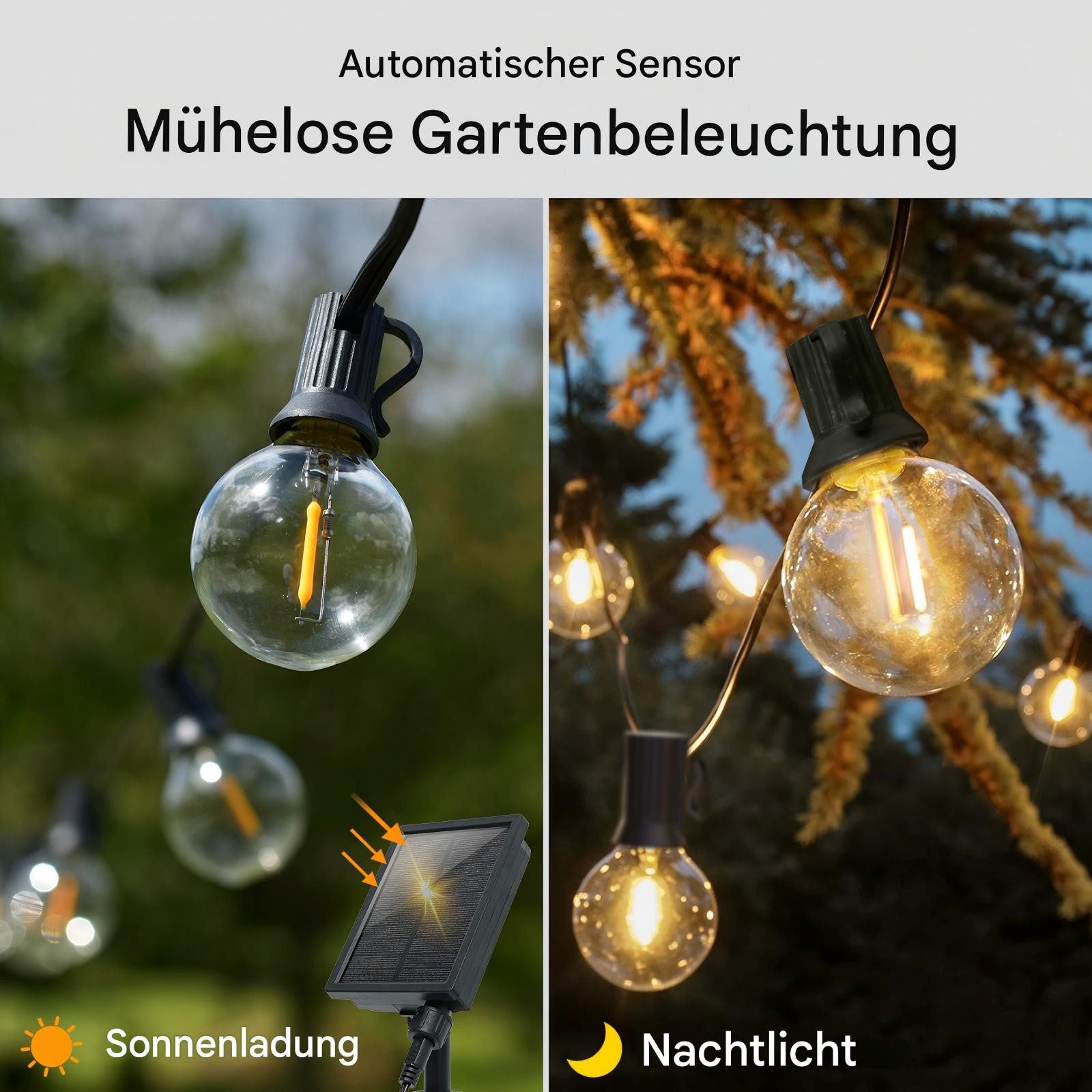 Tukrool LED Solarleuchte LED-Solarleuchten,8 Modi anpassen,LED-Lichterkette günstig online kaufen