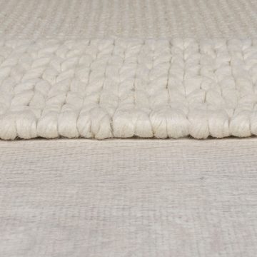 Wollteppich Exklusiver Wohnzimmer Teppich, Wolle-Polyester, Chunky Knit, KADIMA DESIGN, Rechteckig