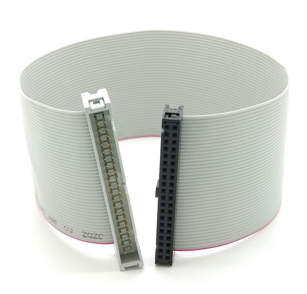 GPIO Extension / Verlängerungskabel, 40 Pin, für Raspberry Pi, grau - Elektro-Kabel