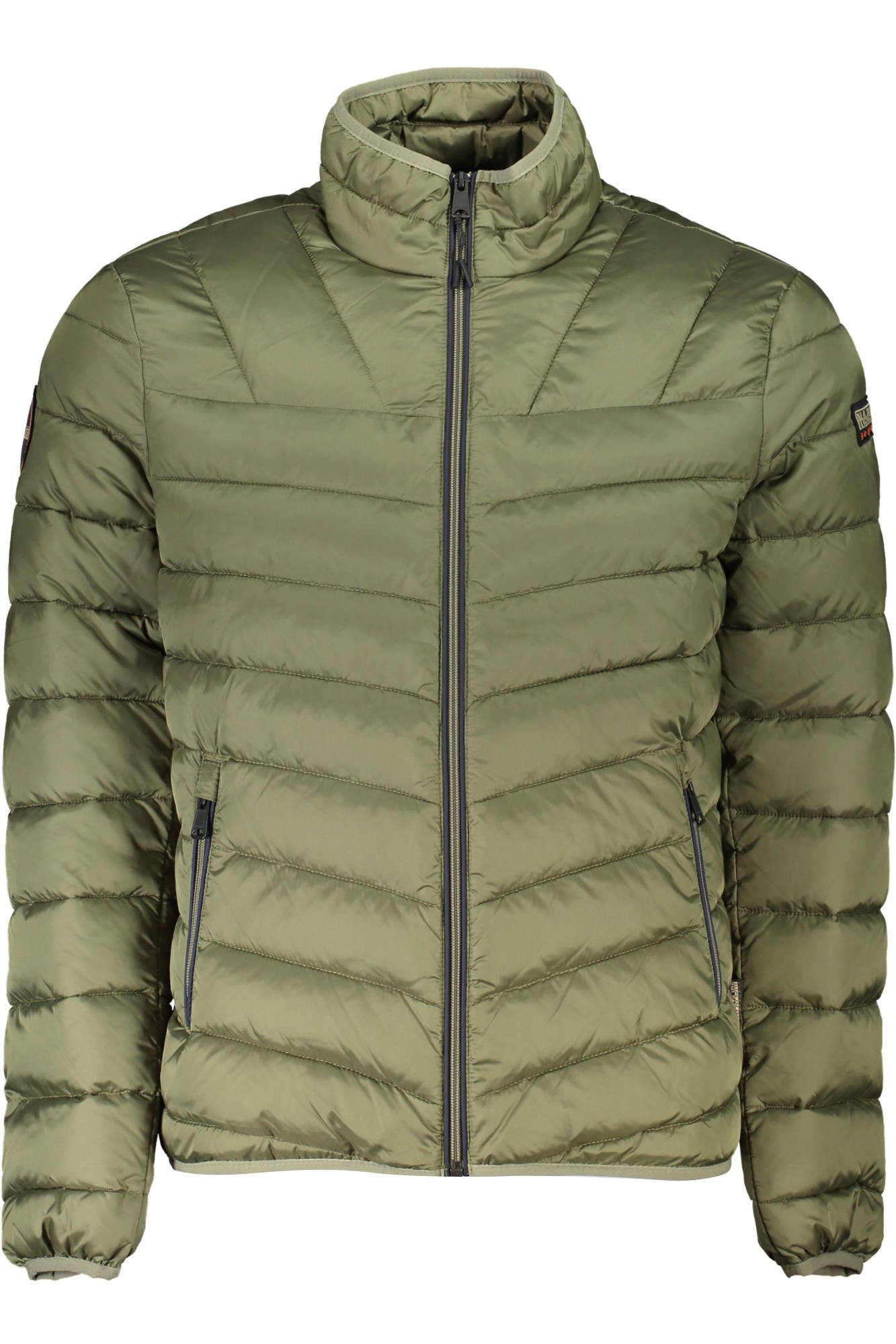 Napapijri Outdoorjacke Grüne Herrenjacke mit Logo und vielen Taschen für optimalen Komfort