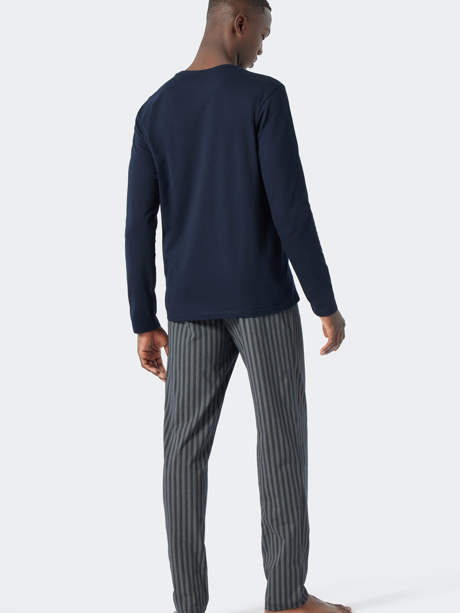 Schiesser Pyjama Fashion Nightwear dunkelblau