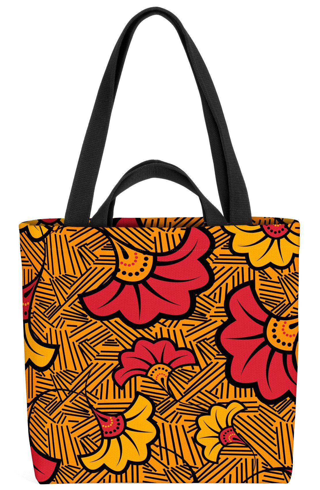 VOID Henkeltasche (1-tlg), Afrika Blumen Ornamente Ethno Safari Tiere Dekoration Tribal Muster S