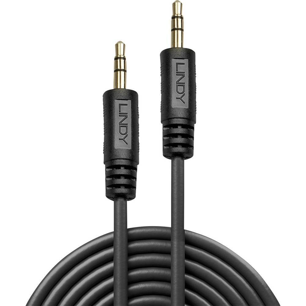 Lindy Premium Audiokabel mit 3.5mm Klinkenstecker, 5m Audio- & Video-Kabel, (5.00 cm)