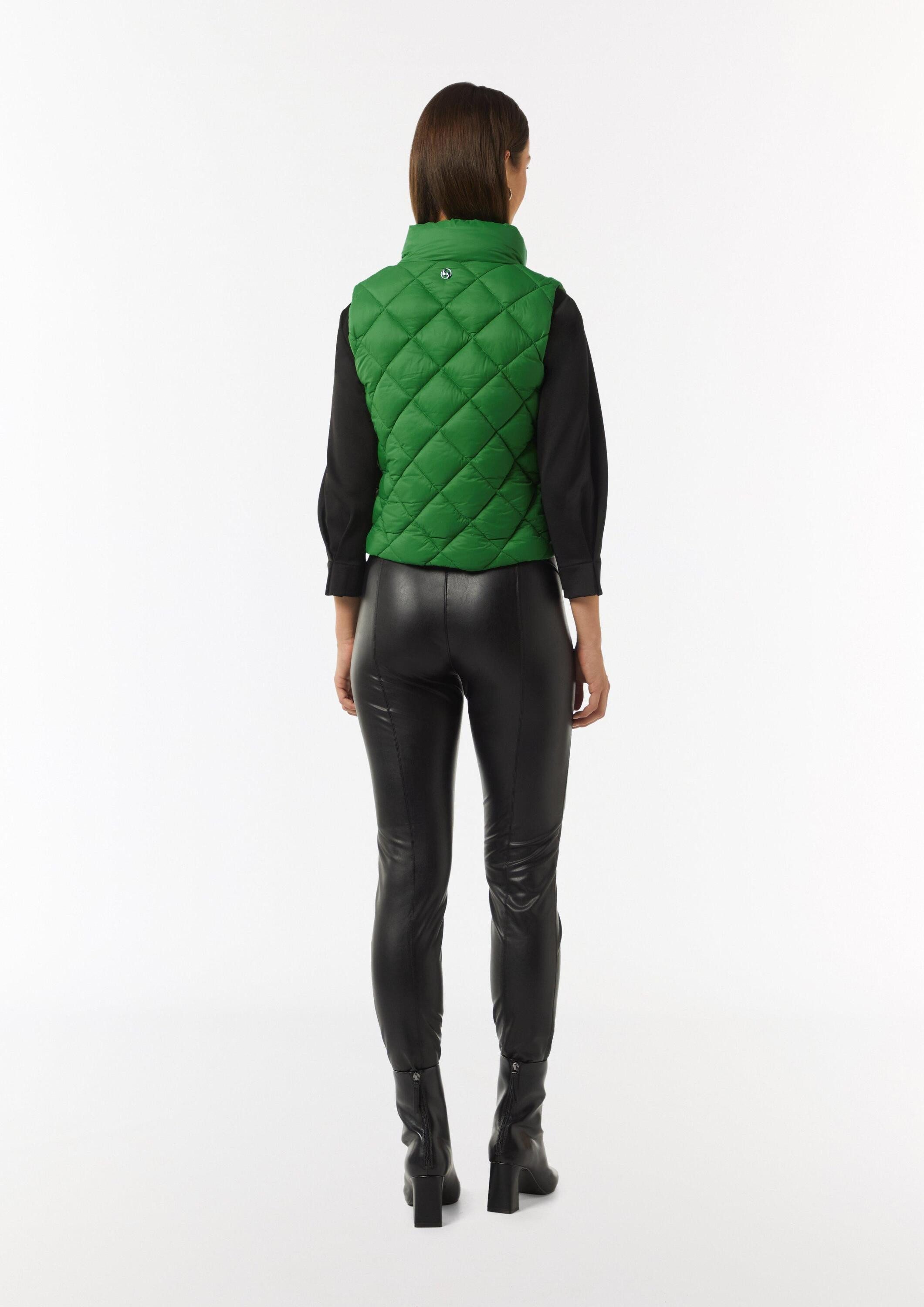 comma Outdoorjacke Outdoor-Weste Boxy Steppweste mit Stehkragen