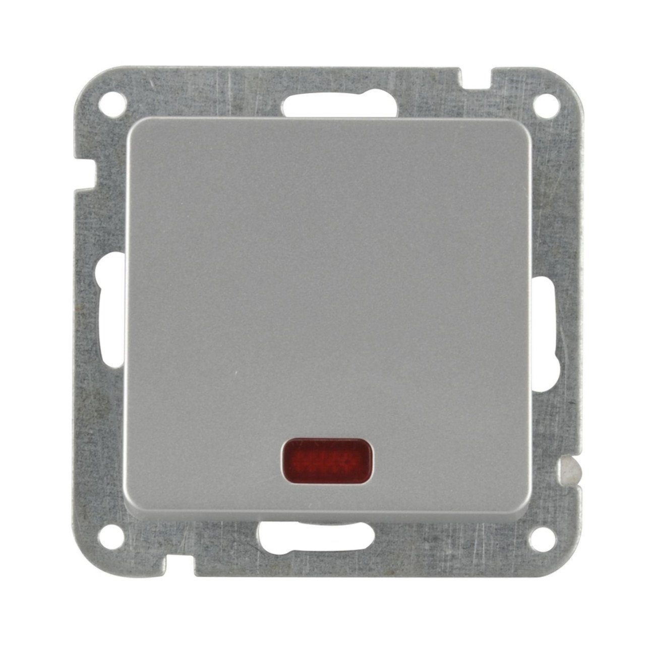 UNITEC Lichtschalter Unitec Kontroll-Wechselschalter Serie 603 silber